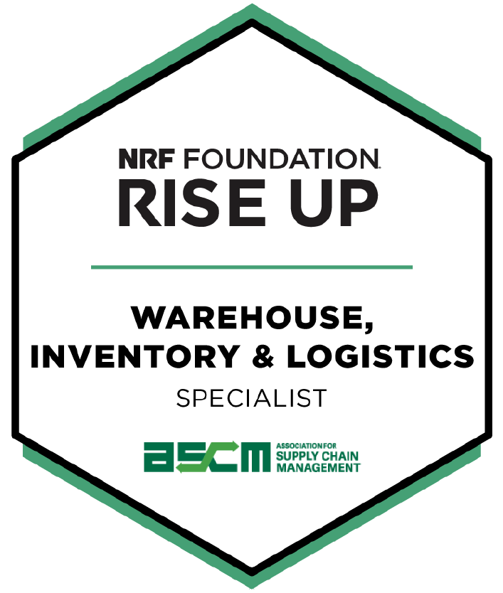NFR Foundation RISE Up: Warehouse, Inventory, and Logistics Badge