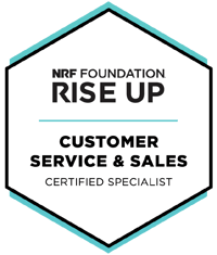 Customer Service and Sales Badge